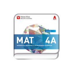 MAT 4 A. Andalucía. Matemáticas enseñanzas Académicas.  (Digital) (Aula 3D)