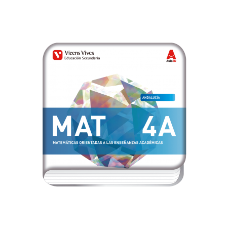 MAT 4 A. Andalucía. Matemáticas enseñanzas Académicas.  (Digital) (Aula 3D)
