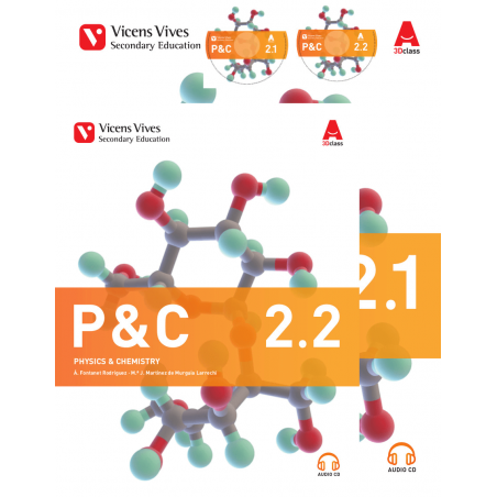 P&C 2. Andalucía. Physics & Chemistry. Book 1, 2 and 2 CD's (3D Class)