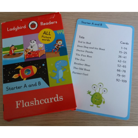 Flashcards. ALL Picture words. Starter A and B (Ladybird)