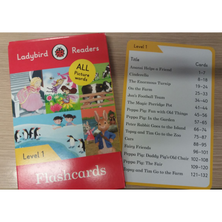 Flashcards. ALL Picture words. Level 1 (Ladybird)