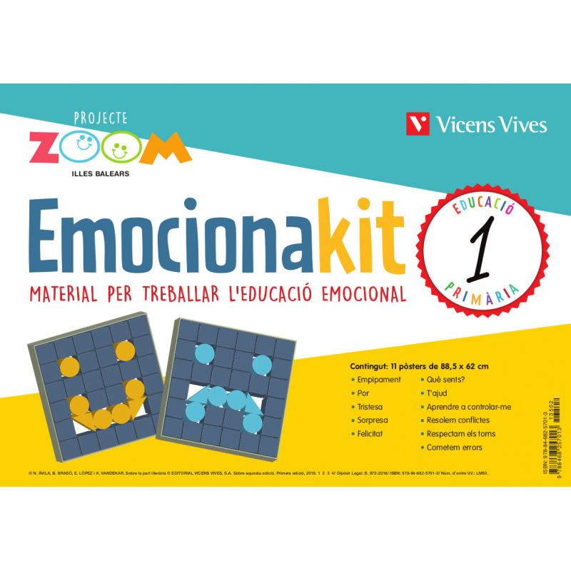 Emocionakit 1. Material per a l'educació emocional. Illes Balears (P. Zoom)