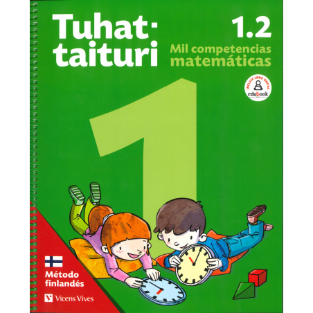 Tuhat-taituri 1.2. Matemáticas. Libro y fichas (Método finlandés)