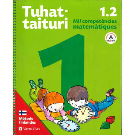 Tuhat-taituri 1.2. Matemàtiques. Llibre i fitxes.Català (Mètode finlandès)
