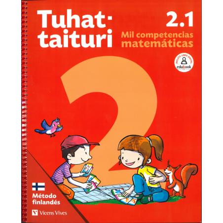 Tuhat-taituri 2.1. Matemáticas. Libro y fichas (Método finlandés)