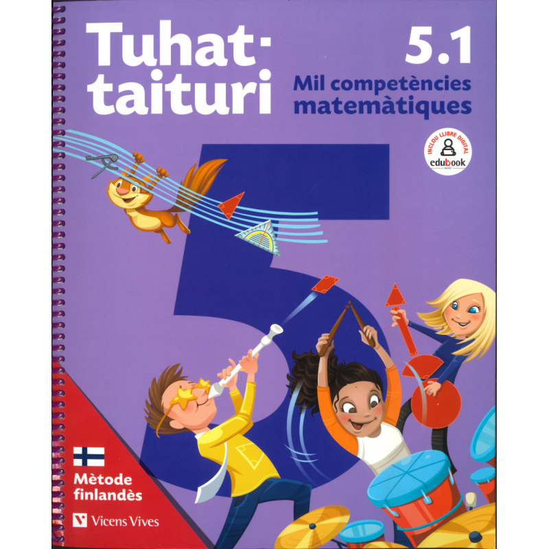 Tuhattaituri 5.1. Matemàtiques. Llibre i fitxes.Català (Mètode finlandès)