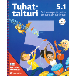 Tuhattaituri 5.1. Matemáticas. Libro y fichas (Método finlandés)
