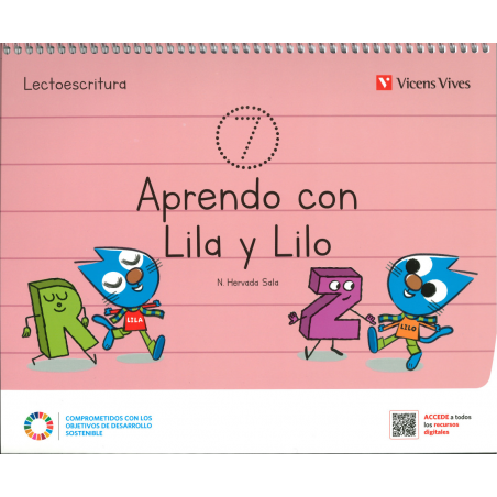 Aprendo con Lila y Lilo. Lectoescritura 7