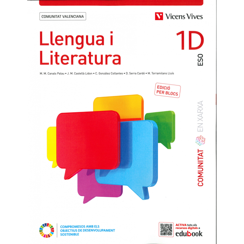 Llengua i Literatura 1D. Comunitat Valenciana (Comunitat en Xarxa). Ed. per blocs