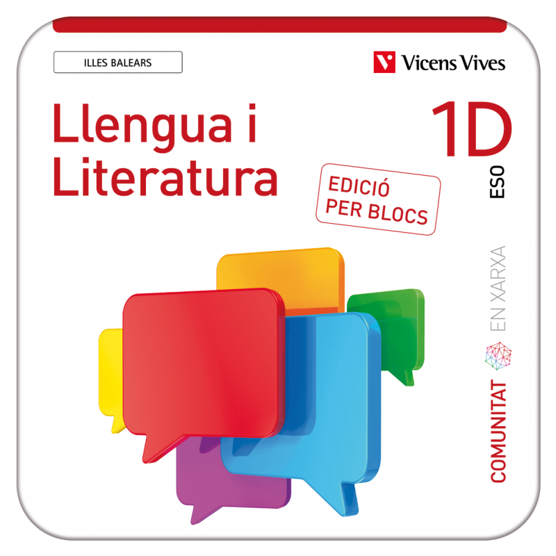 Llengua Catalana i Literatura 1D I. Balears. (Ctat en Xarxa). Per blocs (Edubook Digital)