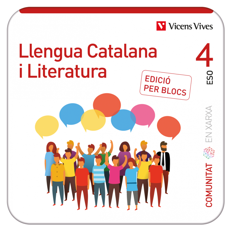 Llengua Catalana i Literatura 4. (Comunitat en Xarxa). Edició per blocs (Edubook Digital)
