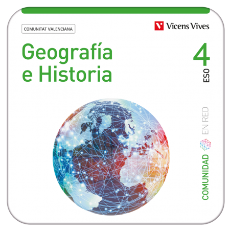 Geografía e Historia 4. Comunitat Valenciana. (Comunidad en Red) (Edubook Digital)