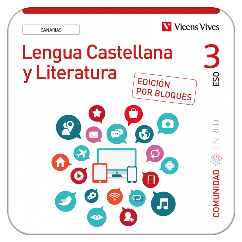 Lengua Castellana y Literatura 3 Canarias. Comunidad En Red. Ed. bloques (Edubook Digital)