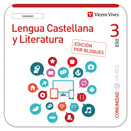 Lengua Castellana y Literatura 3 Canarias. Comunidad En Red. Ed. bloques (Edubook Digital)
