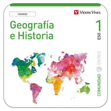 Geografía e Historia 1 Canarias Comunidad en Red (Edubook Digital)