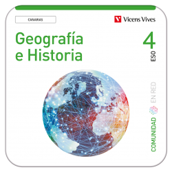 Geografía e Historia 4 Canarias Comunidad en Red (Edubook Digital)
