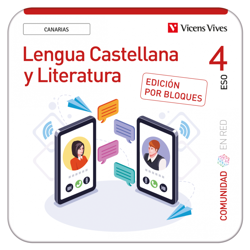 Lengua Castellana y Literatura 4 Canarias. Comunidad En Red. Ed. bloques (Edubook Digital)