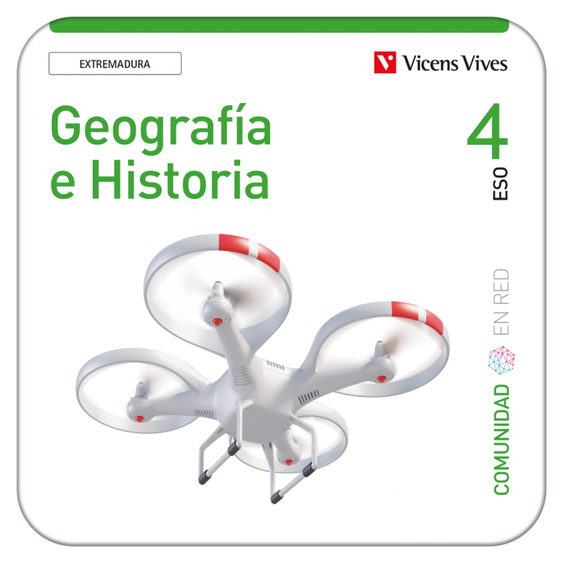 Geografía e Historia 4. Extremadura. Comunidad en Red (Edubook Digital)