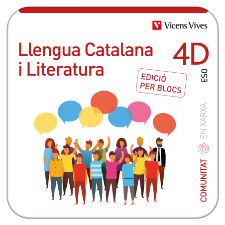 Llengua Catalana i Literatura 4D Catalunya (Comunitat en Xarxa). Edició per blocs (Edubook Digital)