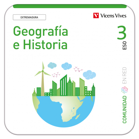Geografía e Historia 3. Extremadura Comunidad en Red (Edubook Digital)