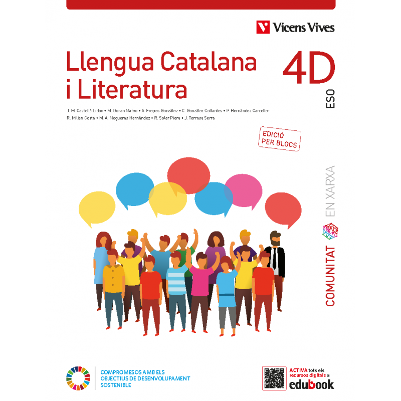 Llengua Catalana i Literatura 4D. (Comunitat en Xarxa). Edició per blocs