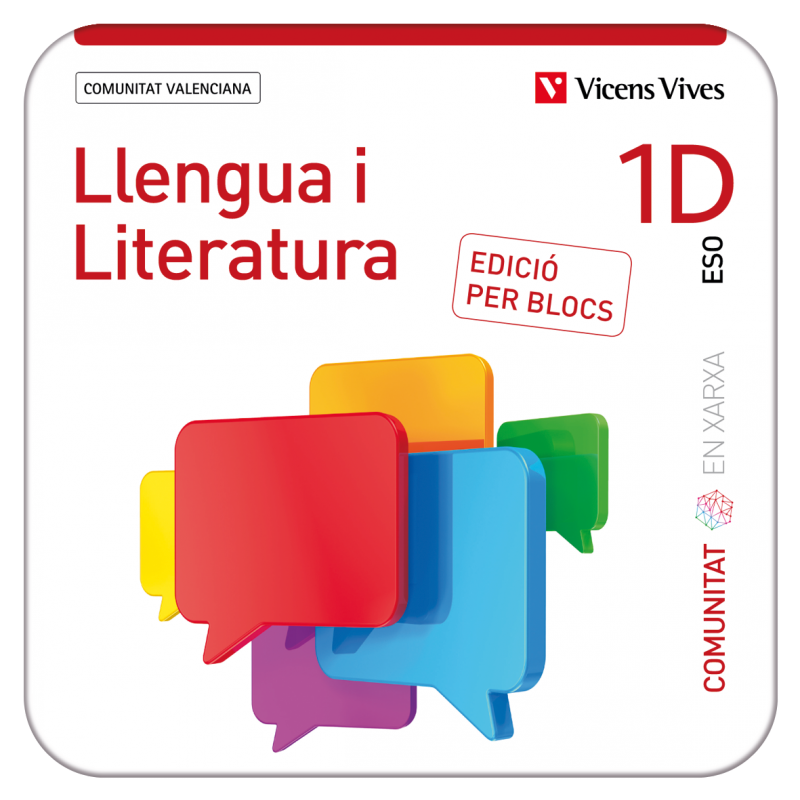 Llengua i Literatura 1D. Comunitat Valenciana. (Comunitat en Xarxa). Edició per blocs (Edubook Digital)