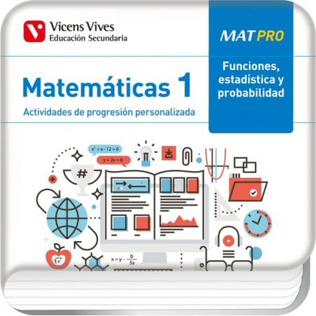 MAT PRO 1. Matemáticas. Funciones, estadística y probabilidad (Digital)