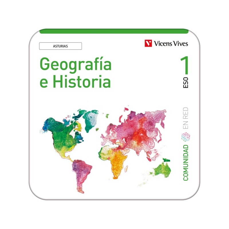 Geografía e Historia 1 Asturias (Comunidad en Red) (Edubook Digital)