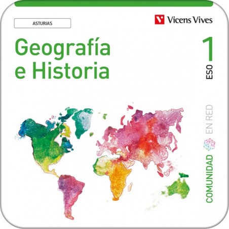 Geografía e Historia 1Asturias Comunidad en Red (Edubook Digital)