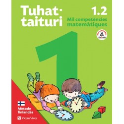Tuhattaituri 1.2. Matemàtiques. Llibre i fitxes.Català (Mètode finlandès)