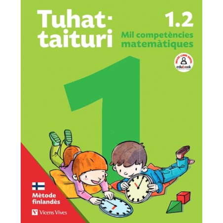 Tuhattaituri 1.2. Matemàtiques. Llibre i fitxes.Català (Mètode finlandès)