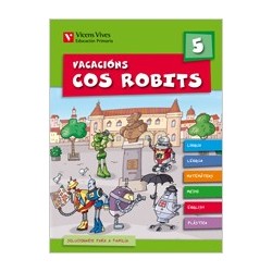 Vacacións cos Robits 5. Libro e soluc. Galicia