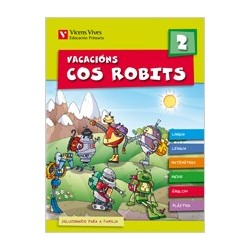 Vacacións cos Robits 2. Libro e soluc. Galicia