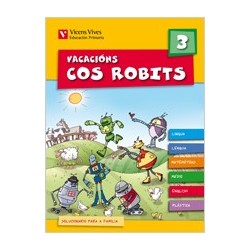 Vacacións cos Robits 3. Libro e soluc. Galicia