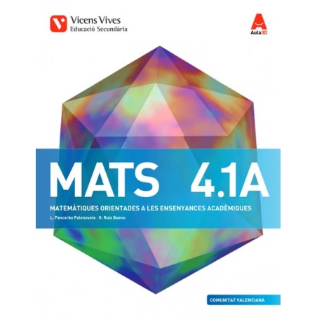 MATS 4 A.Ctat. Valenciana.Matemátiques Acadèmiques. Llibre 1, 2 i 3...
