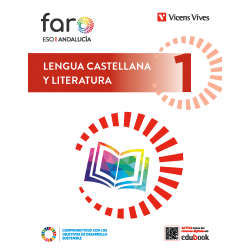 Lengua Castellana y Literatura 1+Separata Ortografía 1. Edición combinada Andalucía (Faro)
