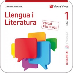 Llengua i Literatura 1 Comunitat Valenciana (Comunitat en Xarxa). Edició per blocs (Edubook Digital)