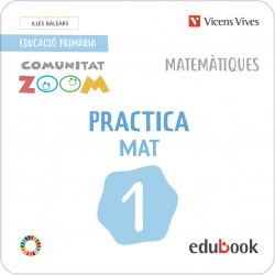 Practicamat 1. Activitats Illes Balears. Lletra manuscrita. Comunitat Zoom. (Edubook Digital)