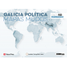 Pack 50 Mapas mudos Galicia política con actividades