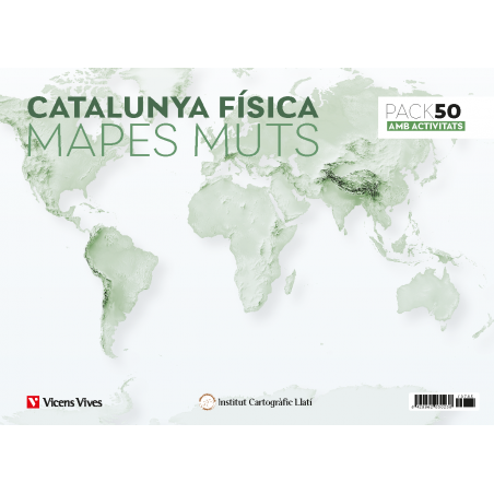 Pack 50 Mapes muts Catalunya física amb activitats