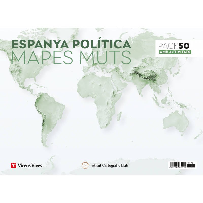 Pack 50 Mapes muts Espanya política amb activitats