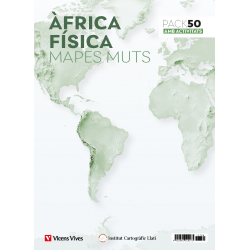 Pack 50 Mapes muts Àfrica física amb activitats