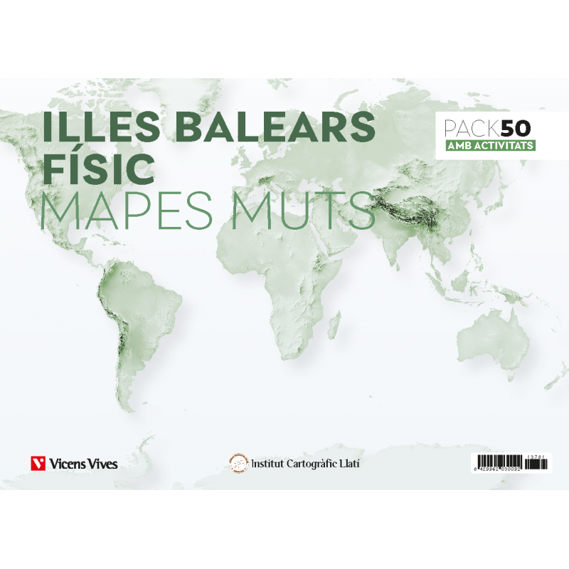 Pack 50 Mapes muts Illes Balears físic amb activitats