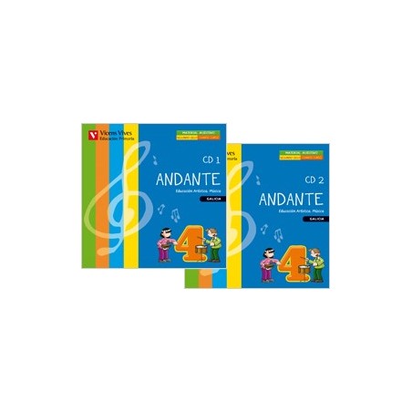 Andante 4 CD's Material Auditivo. Galicia