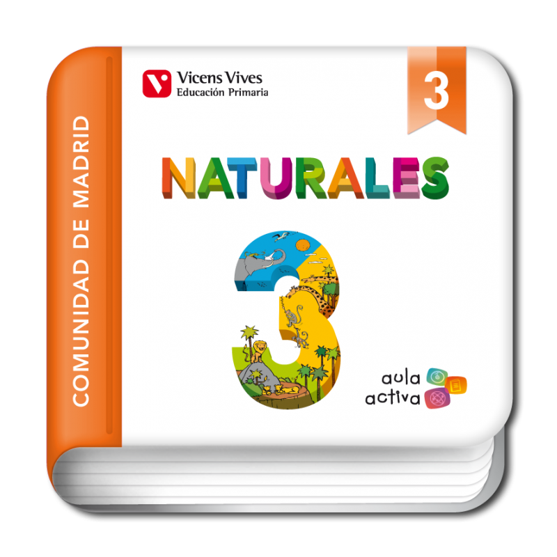 Naturales 3. Comunidad de Madrid. (Digital) (Aula Activa)