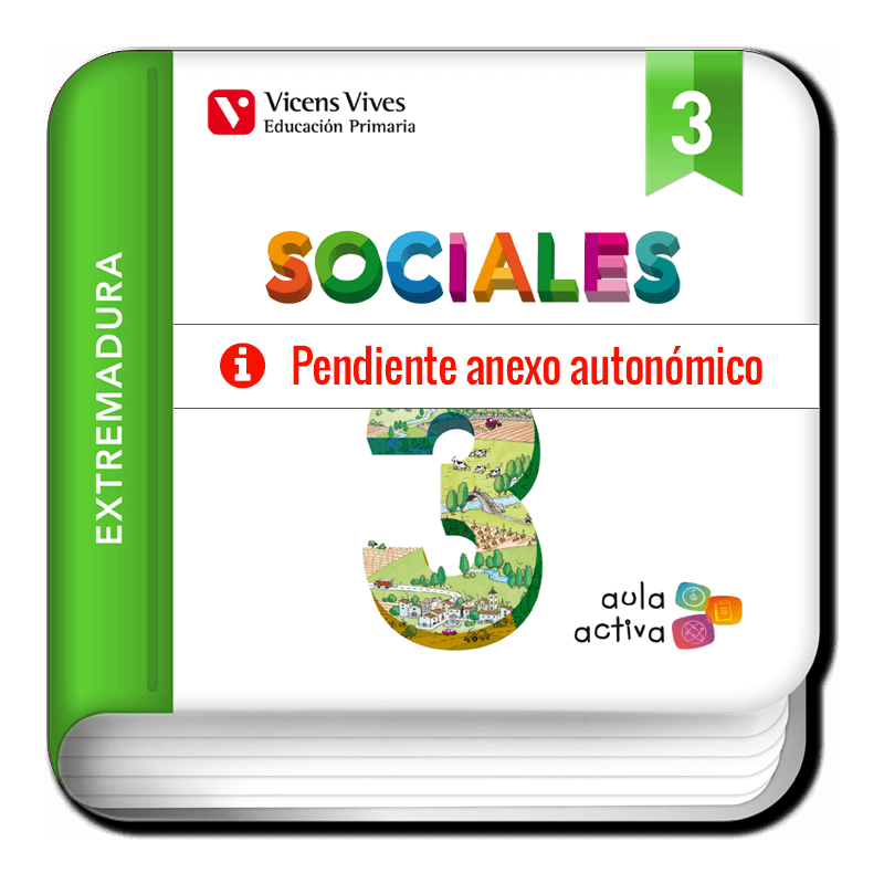 Sociales 3 Extremadura (Digital) (Aula Activa)