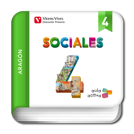 Sociales 4 Aragón (Digital) (Aula Activa)