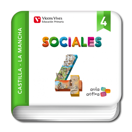 Sociales 4 Castilla La Mancha (Digital) (Aula Activa)