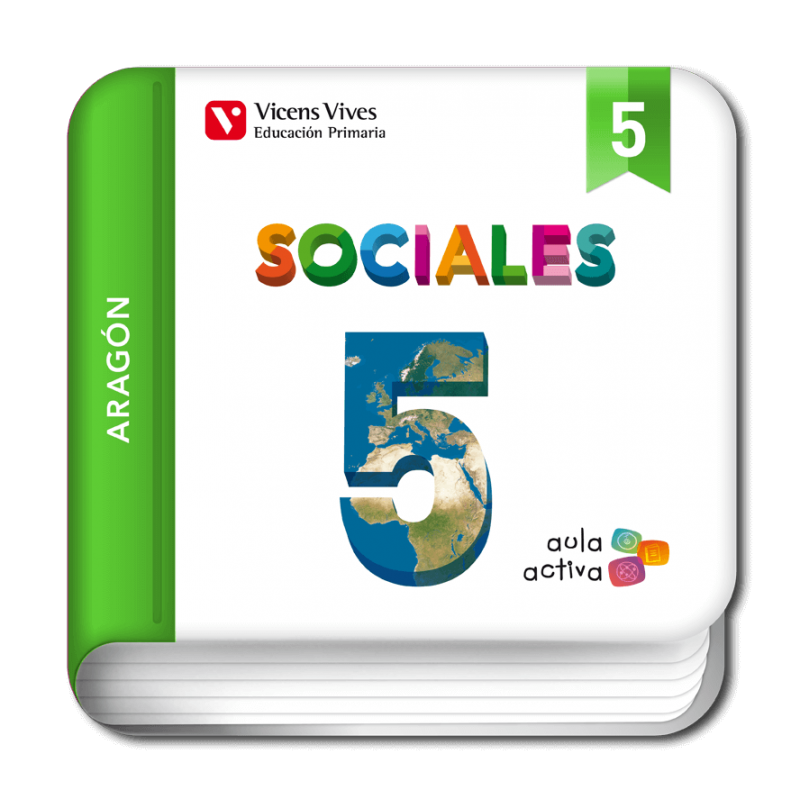 Sociales 5 Aragón (Digital) (Aula Activa)
