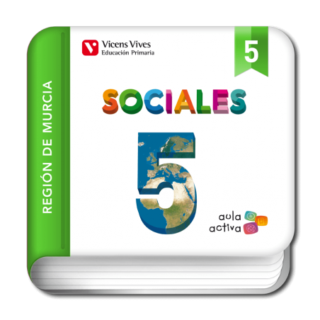 Sociales 5 Región de Murcia (Digital) (Aula Activa)